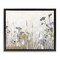 Stupell Industries Grey Flower Silhouettes Floater Framed Canvas Wall Art Design by Design Fabrikken